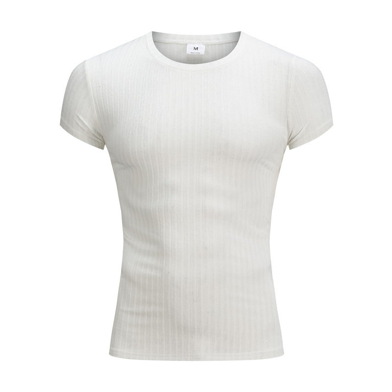Slim-fit Sweater Super Elastic Breathable T-shirt For Men