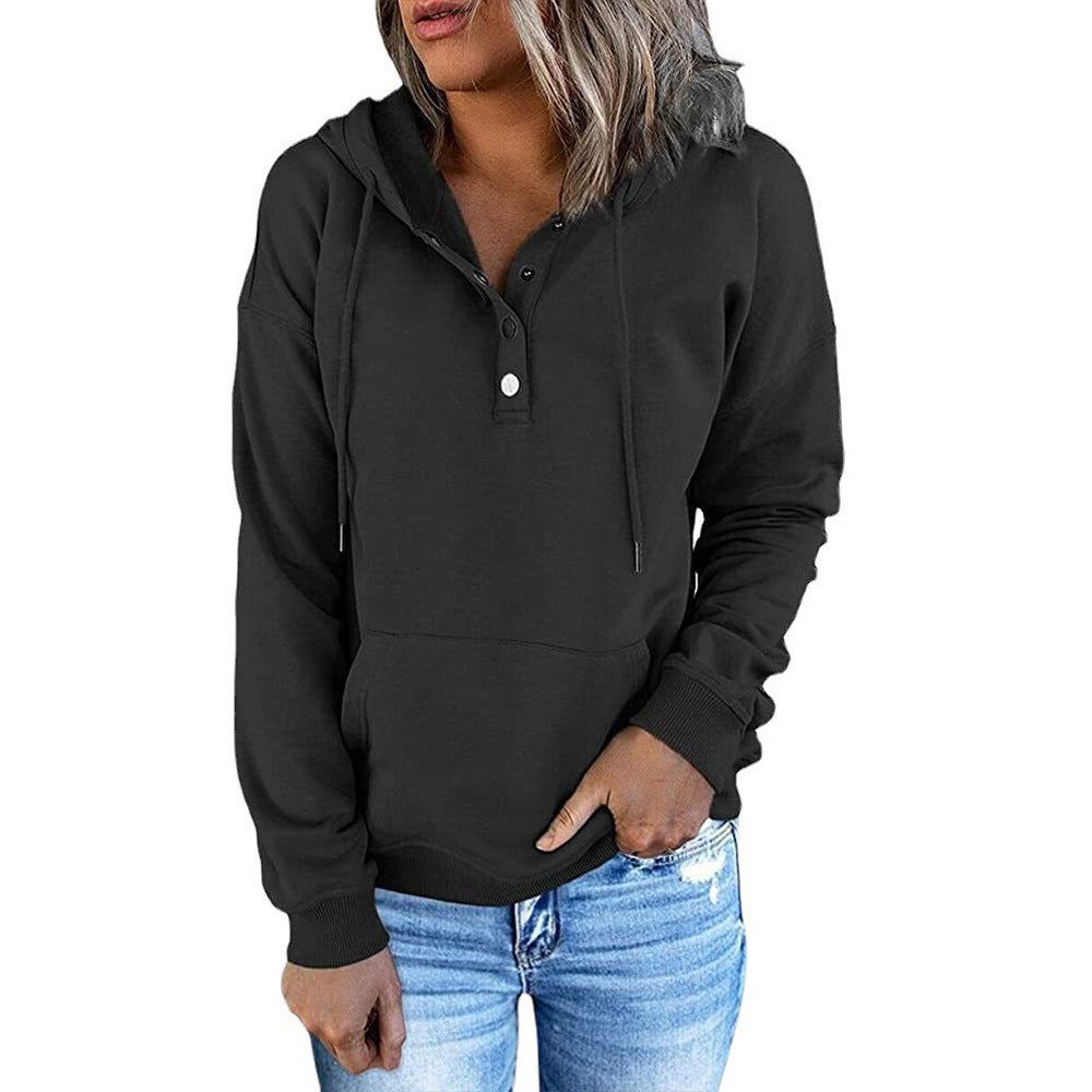 Long-sleeved Hooded Sweatshirt With Pockets