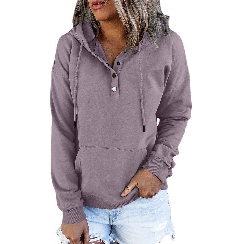 Long-sleeved Hooded Sweatshirt With Pockets