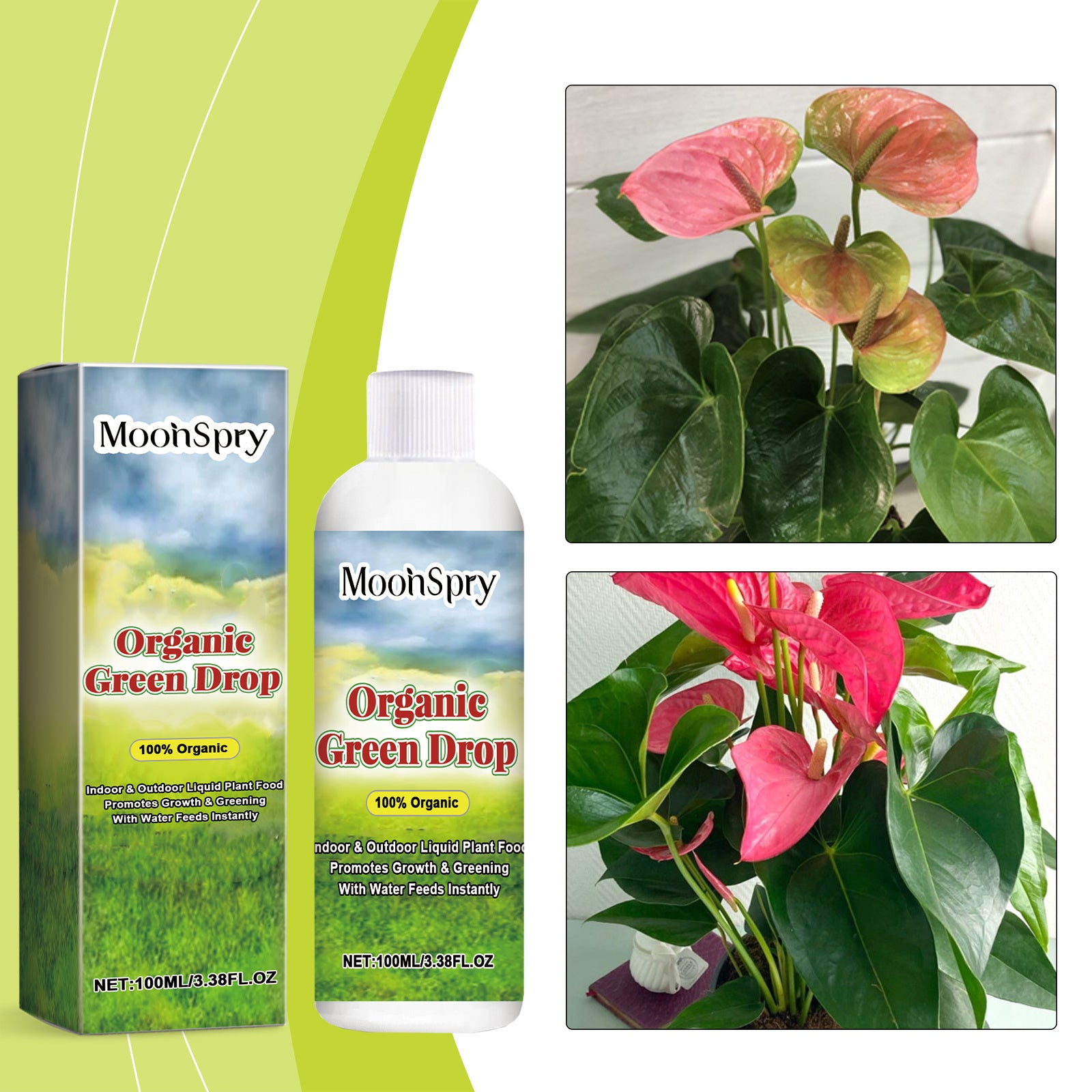 Leafy Lawn Flowers, Plant Hair Root Supplements