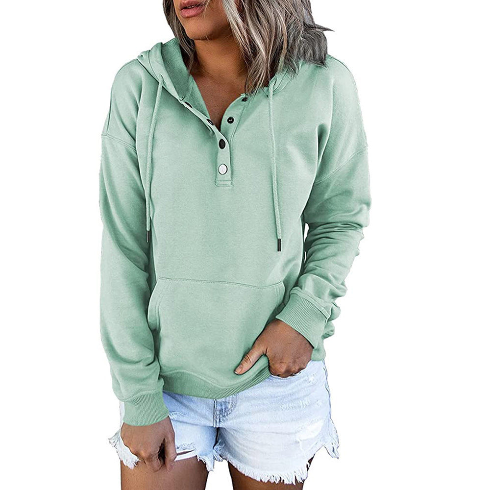 Long-sleeved Hooded Sweatshirt With Pockets
