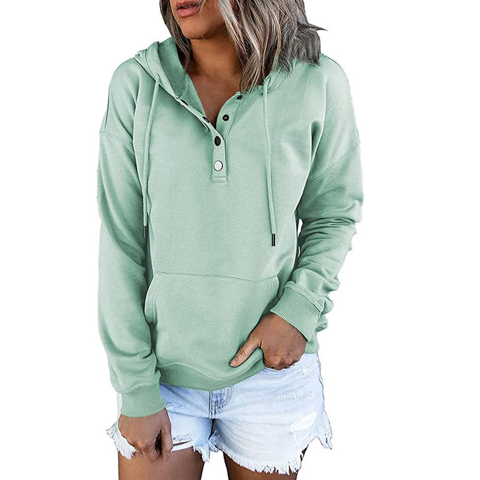 Long-sleeved Hooded Sweatshirt With Pockets