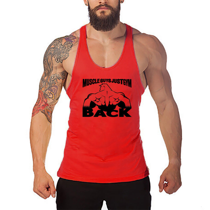 Muscle Men's Fitness Vest Cotton T-shirt