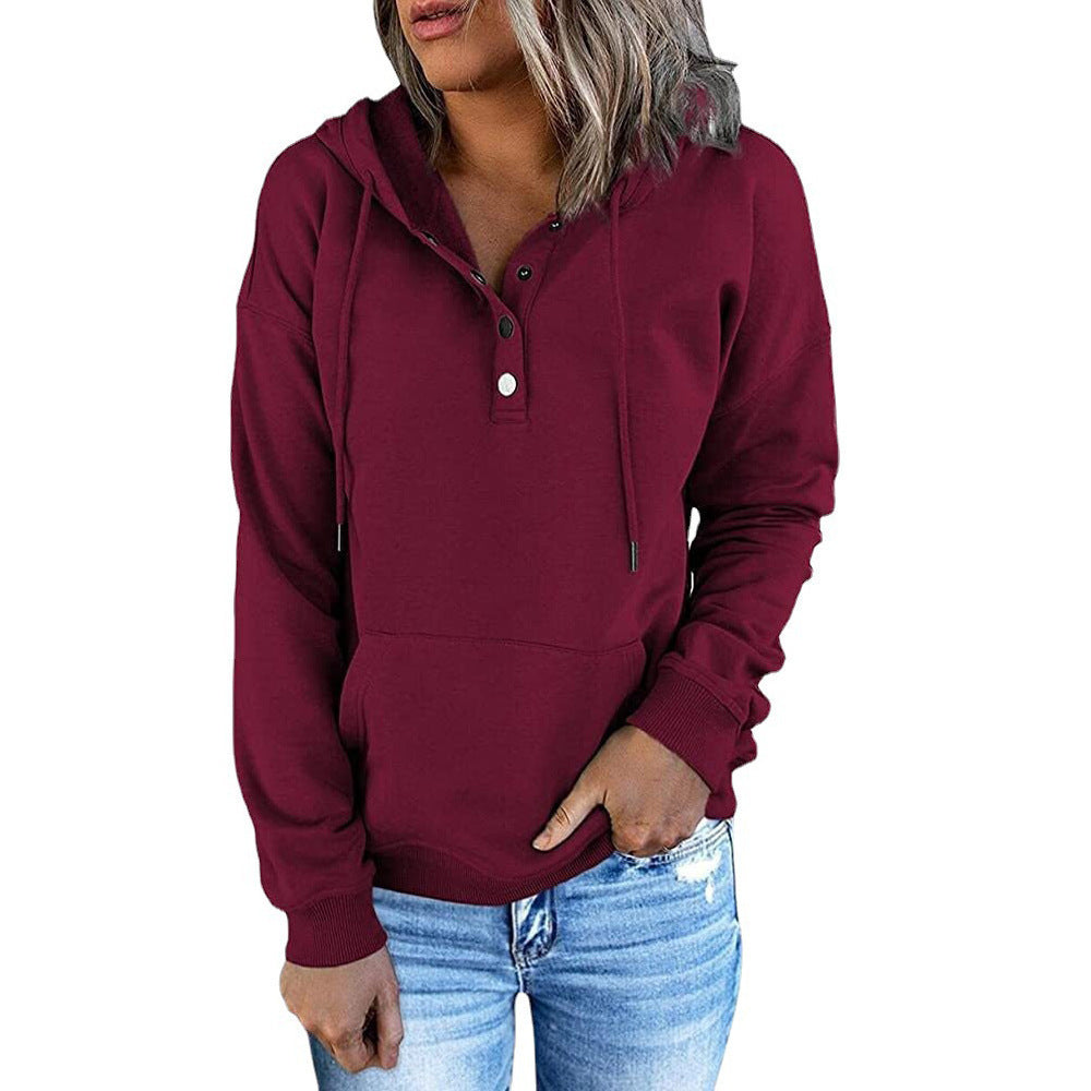 Long-sleeved Hooded Sweatshirt With Pockets