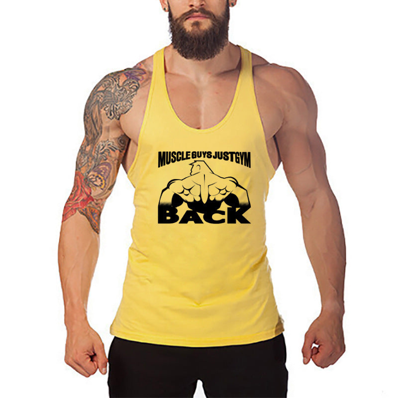 Muscle Men's Fitness Vest Cotton T-shirt