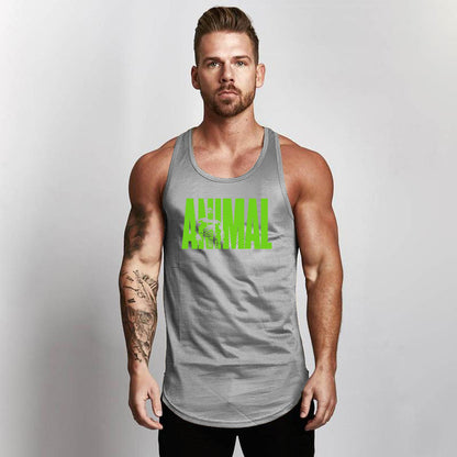 Fitness Men Shirt Slim Fit Vests Mesh Singlets Muscle Tops