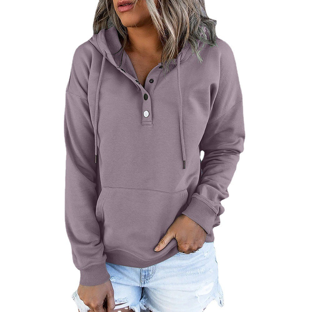 Long-sleeved Hooded Sweatshirt With Pockets