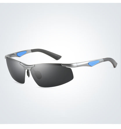 Men's Aluminum Magnesium Alloy Polarized Sunglasses Sport Style Glasses Windproof Mirror