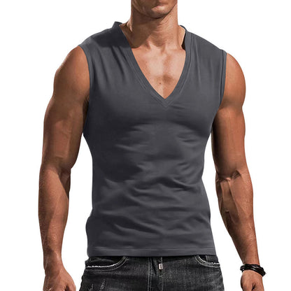 Casual Breathable Slim Fit Sleeveless T-shirt