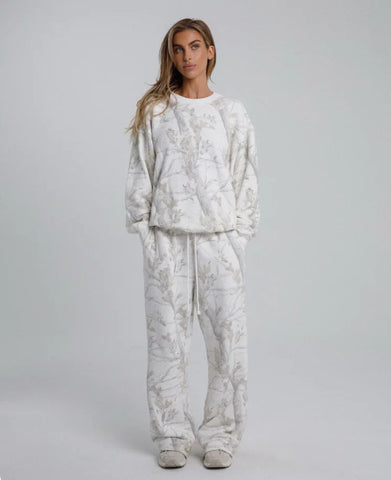 Hoodie Maple Leaf Print Sweatshirt Suit Sports Hoodie Sportswear