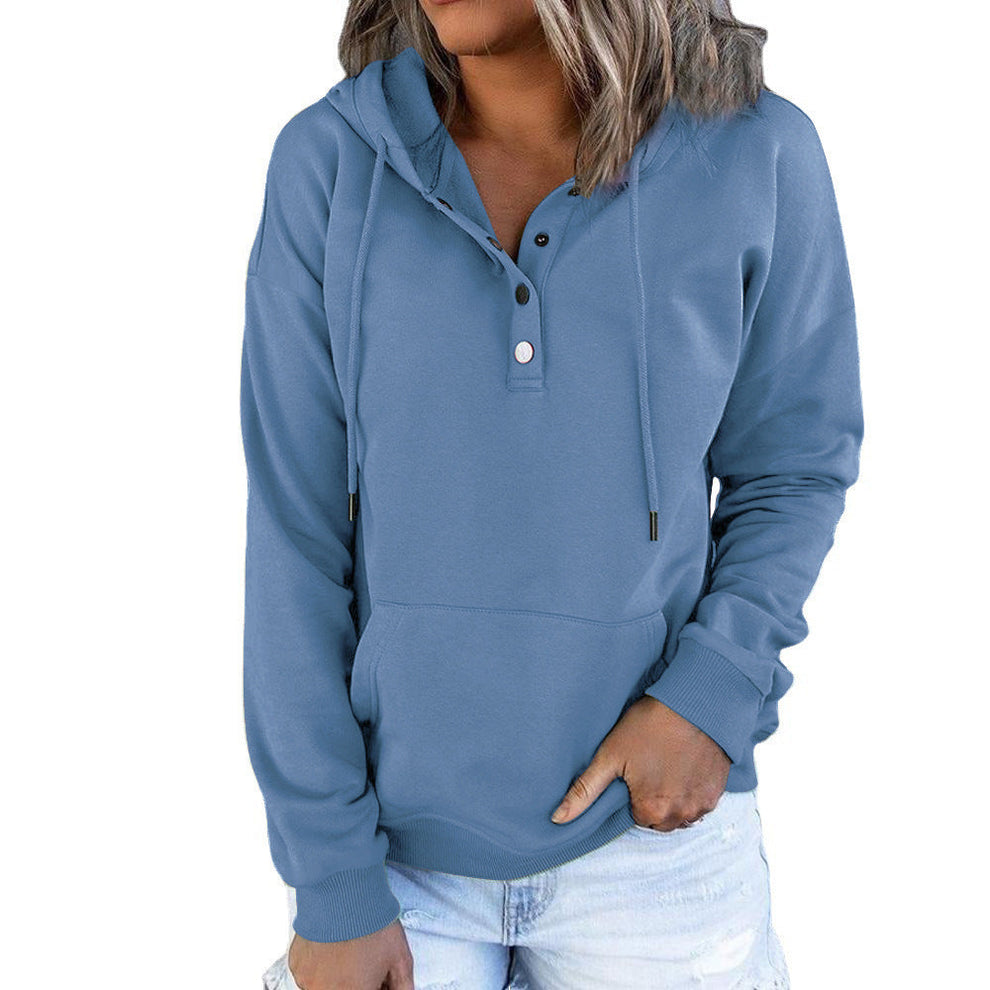 Long-sleeved Hooded Sweatshirt With Pockets