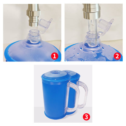 2x2lbs Water Dumbbell Pairs Portable Free Weights Adjustable Yoga Exercise Fitness Women Dumbbell Travel  Training Set