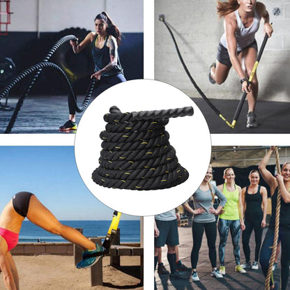 Battle Rope Tensile Resistant Flexible Heavy Duty Battle Exercise Training Rope for Fitness