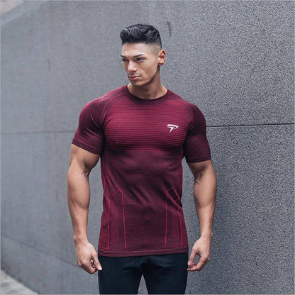 Muscle new men's cotton sports T-shirt