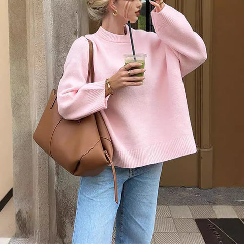Sweater Winter Fashion Loose Long-sleeved Tops For Women