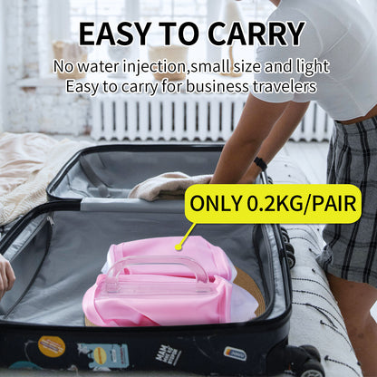 2x2lbs Water Dumbbell Pairs Portable Free Weights Adjustable Yoga Exercise Fitness Women Dumbbell Travel  Training Set