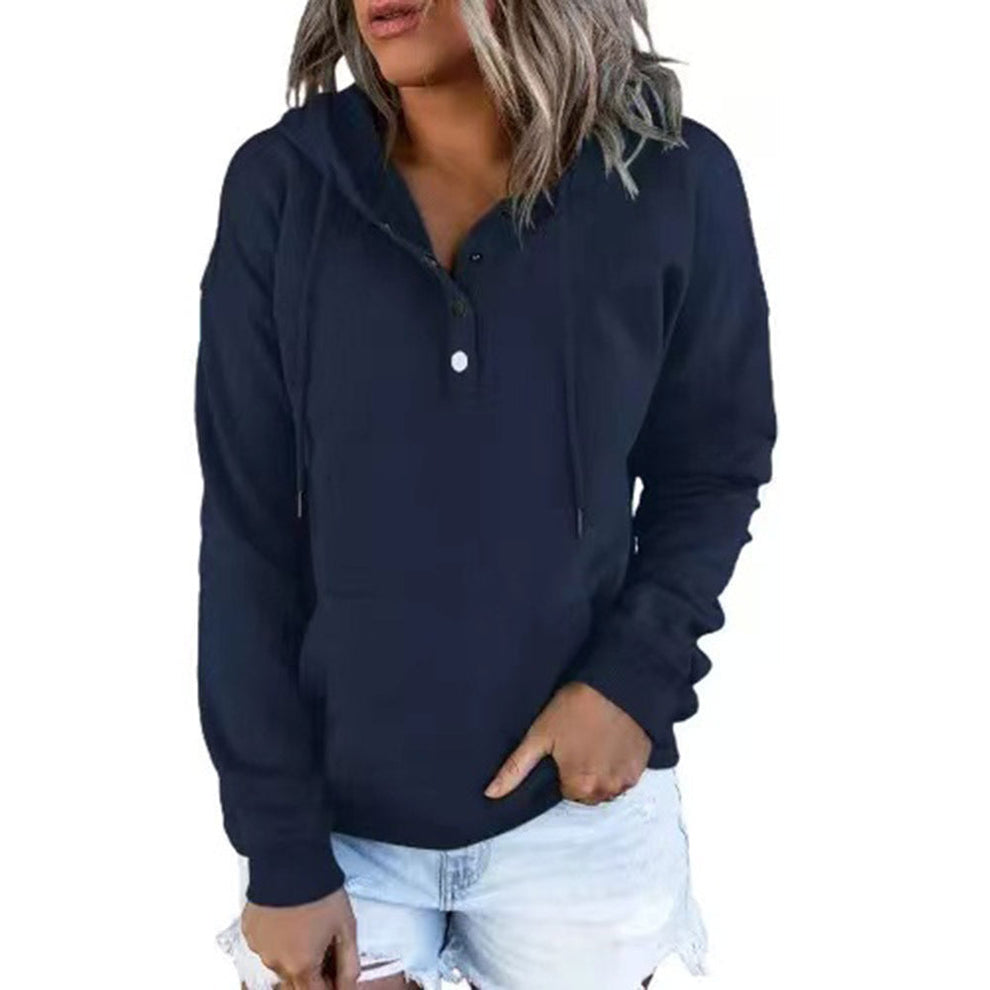 Long-sleeved Hooded Sweatshirt With Pockets
