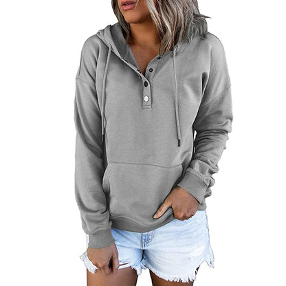 Long-sleeved Hooded Sweatshirt With Pockets