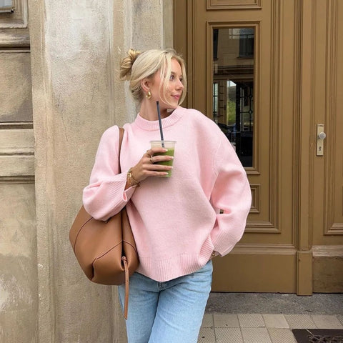 Sweater Winter Fashion Loose Long-sleeved Tops For Women