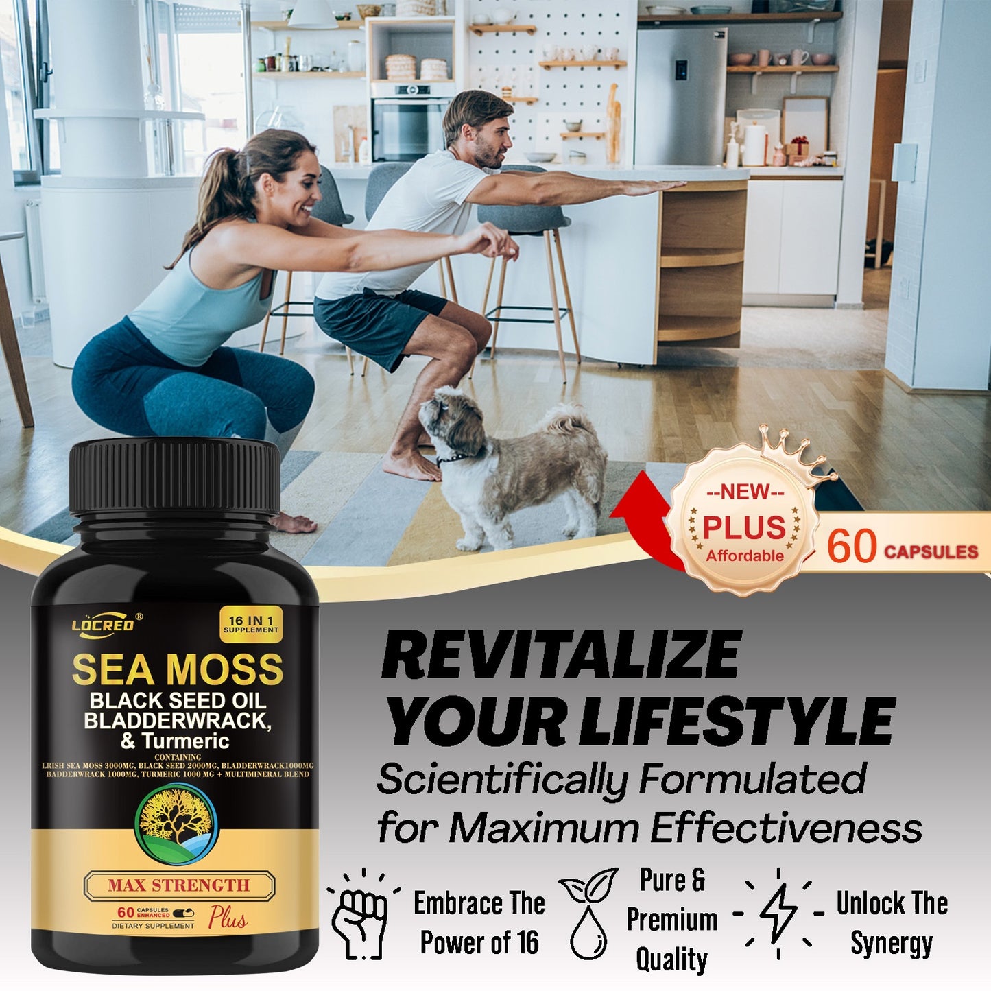 Supplements Joint Support Sea Moss Capsule 16-in-1
