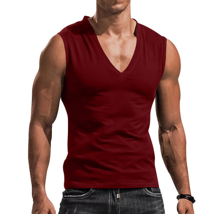 Casual Breathable Slim Fit Sleeveless T-shirt