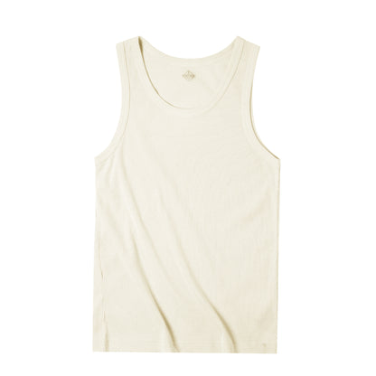 Retro Solid Color Slim Fit T-shirt Men