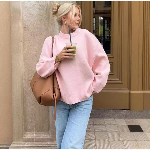 Sweater Winter Fashion Loose Long-sleeved Tops For Women