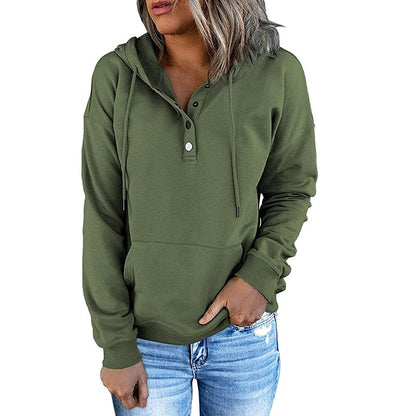 Long-sleeved Hooded Sweatshirt With Pockets
