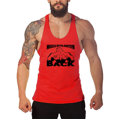 Muscle Men's Fitness Vest Cotton T-shirt