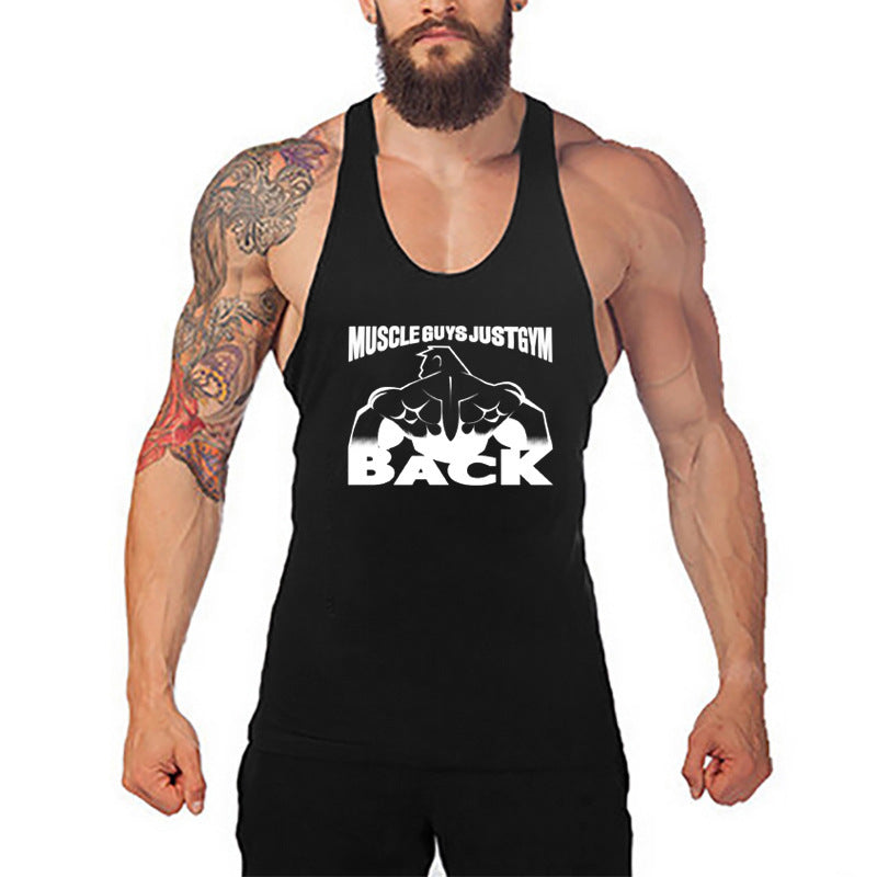 Muscle Men's Fitness Vest Cotton T-shirt