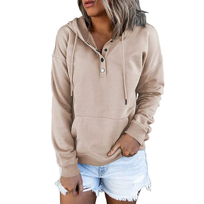 Long-sleeved Hooded Sweatshirt With Pockets