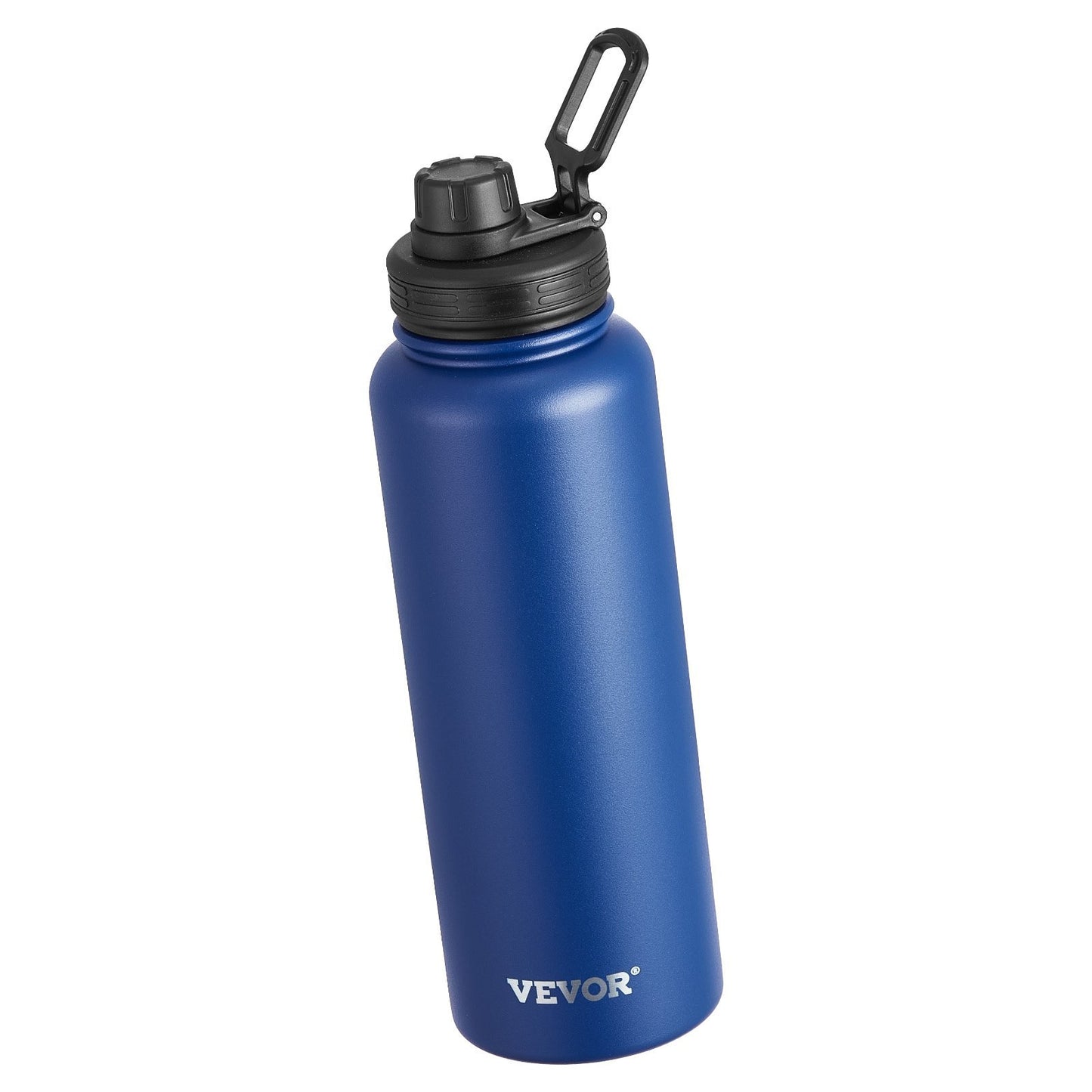 40 Oz Insulated Water Bottle Stainless Steel With Wide Mouth Lid Blue