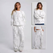 Hoodie Maple Leaf Print Sweatshirt Suit Sports Hoodie Sportswear