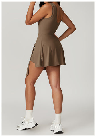 sual Fitness Two-piece Tight Sports Dress