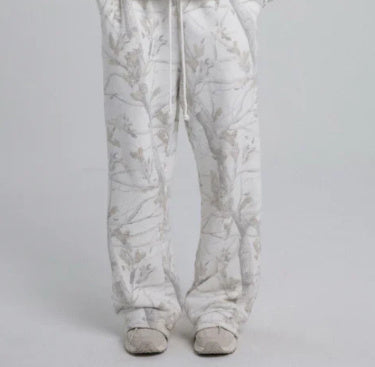Hoodie Maple Leaf Print Sweatshirt Suit Sports Hoodie Sportswear