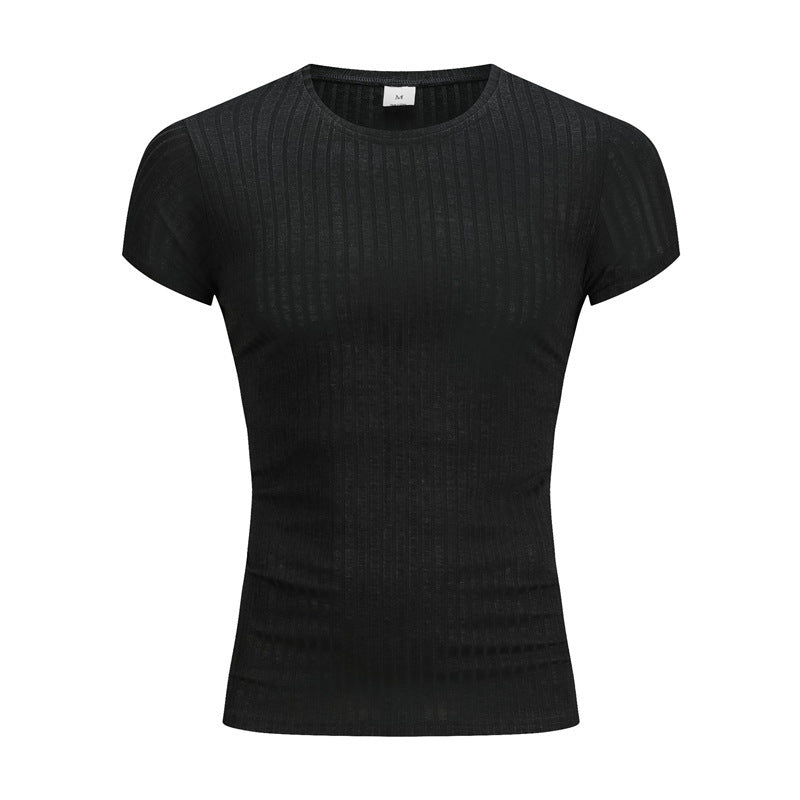 Slim-fit Sweater Super Elastic Breathable T-shirt For Men