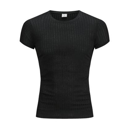 Slim-fit Sweater Super Elastic Breathable T-shirt For Men