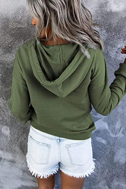 Long-sleeved Hooded Sweatshirt With Pockets
